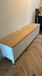 Besta tv meubel 1.80 m incl houten blad, Ophalen, 150 tot 200 cm, Zo goed als nieuw, Minder dan 100 cm