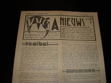 Clubblad V.V.G.A Amsterdam januari 1934 beschikbaar voor biedingen