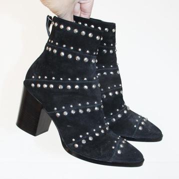 Schitterende Suede MA & LÒ Enkellaarsjes s7 (Maat 36) € 70,- beschikbaar voor biedingen