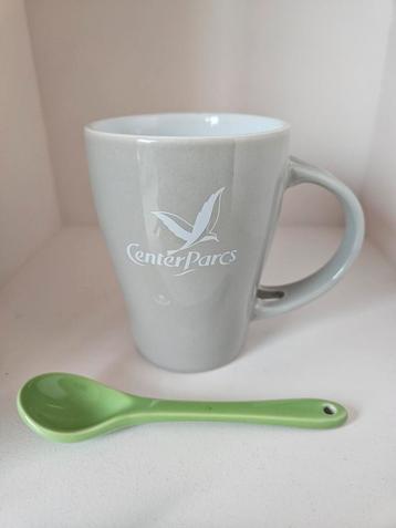 Centerparcs beker / mok met lepel  beschikbaar voor biedingen