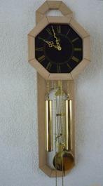 Wandklok eiken, Huis en Inrichting, Woonaccessoires | Klokken, Ophalen, Gebruikt, Analoog, Wandklok