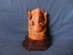 Klein houten sculptuur Zittende Ganesha Indonesie/India h 10, Antiek en Kunst, Ophalen of Verzenden