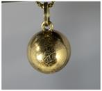 Grote gouden hanger bol/bal 14 karaat, Goud, Goud, Zo goed als nieuw, Overige voorstellingen
