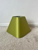 Leuke groene lampenkap, 25x19cm. Glans olijf trend, Gebruikt, Verzenden, Vintage fancy minimalistisch trend 00s 90s, Overige vormen