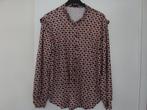 Blouse van travel stof met print. Maat XXL., Kleding | Dames, Grote Maten, Ophalen of Verzenden, Zo goed als nieuw, Overige kleuren