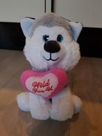Knuffel wolf met roze hartje Wild for U, Ophalen of Verzenden, Zo goed als nieuw, Overige typen