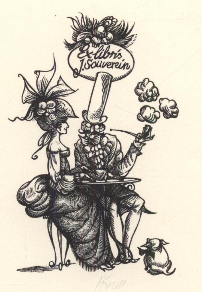 2058 Ex Libris Duitsland : Karl Georg Hirsch, z.j., Antiek en Kunst, Kunst | Etsen en Gravures, Verzenden