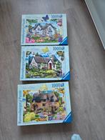 3 ravensburger puzzels 1000 stukjes, Ophalen of Verzenden, 500 t/m 1500 stukjes, Zo goed als nieuw