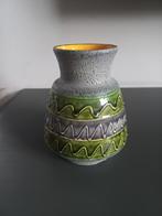 Vintage Vaas - Aardewerk - Groen/Grijs, Ophalen of Verzenden