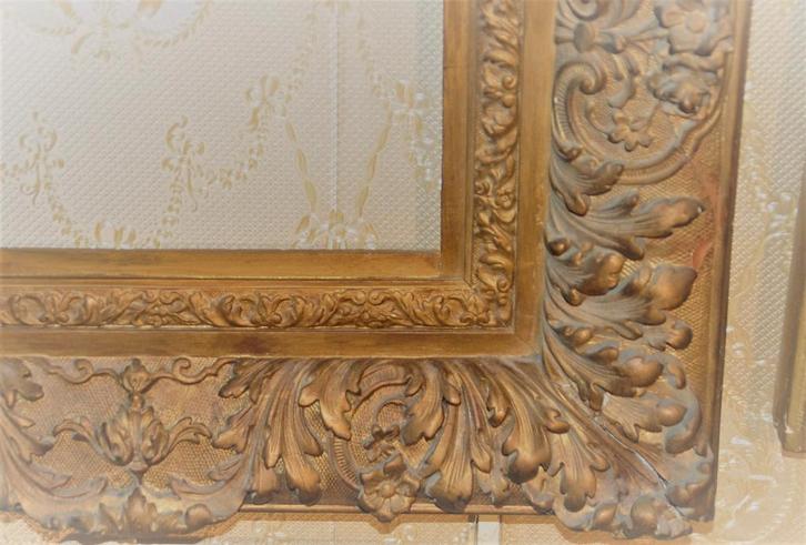 lijsten /Antieke Monumentale vergulde schilderij lijst, Antiek en Kunst, Kunst | Schilderijen | Klassiek, Ophalen of Verzenden