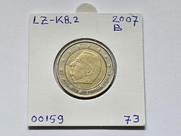 2-euromunt België (B) 2007 Koers LZ-K8.2 beschikbaar voor biedingen