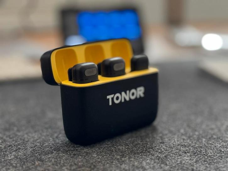 Tonor Draadloze Lavalier Microfoon voor iPhone, Muziek en Instrumenten, Microfoons, Zo goed als nieuw, Overige typen, Draadloos