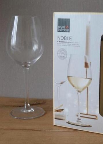 8 NIEUWE wijnglazen Royal Leerdam Noble beschikbaar voor biedingen
