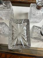 Set van 5 kristallen karaffen, Antiek en Kunst, Antiek | Glas en Kristal, Ophalen of Verzenden