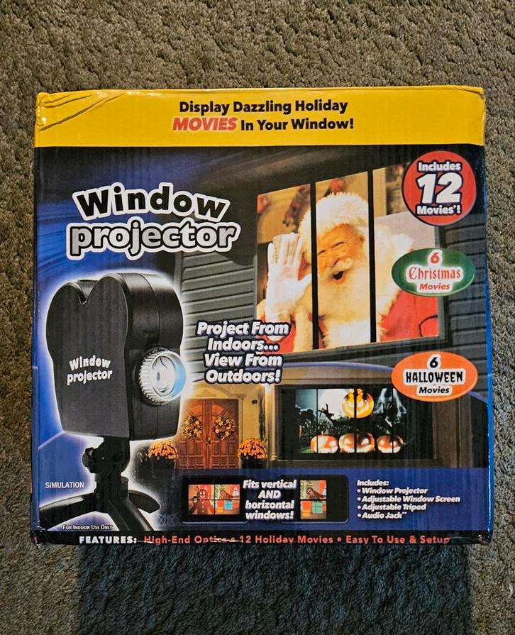 Raam Projector, Huis en Inrichting, Lampen | Hanglampen, Nieuw, Minder dan 50 cm, Kunststof, Ophalen of Verzenden