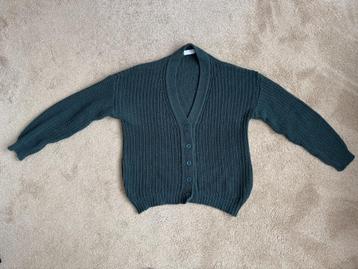 By-bar Bess Cardigan - Donkergroen - Maat M beschikbaar voor biedingen