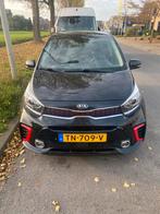 Kia Picanto GT 1.2 Cvvt 84pk 5-zits 2018 Zwart, Auto's, Voorwielaandrijving, USB, 4 cilinders, Leder en Stof