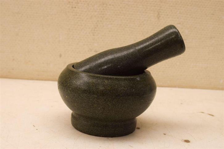 Vijzel met stamper 47535, Huis en Inrichting, Keuken | Keukenbenodigdheden, Gebruikt, Ophalen of Verzenden