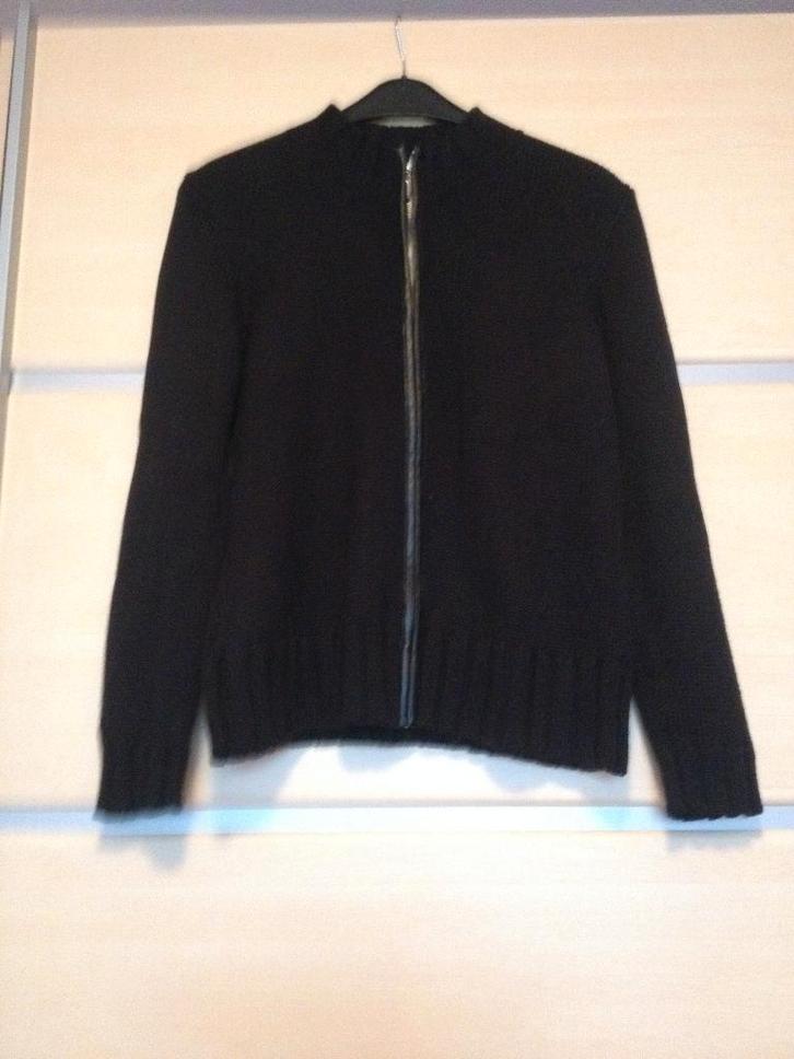 Heren vest kleur zwart, Kleding | Heren, Truien en Vesten, Zo goed als nieuw, Maat 52/54 (L), Zwart, Verzenden