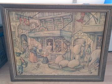 Prent van Anton Pieck (28x40 cm) beschikbaar voor biedingen