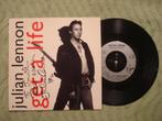 Julian Lennon 7" Vinyl Single: ‘Get a life’ (UK) GESIGNEERD!, 7 inch, Single, Ophalen of Verzenden, Zo goed als nieuw