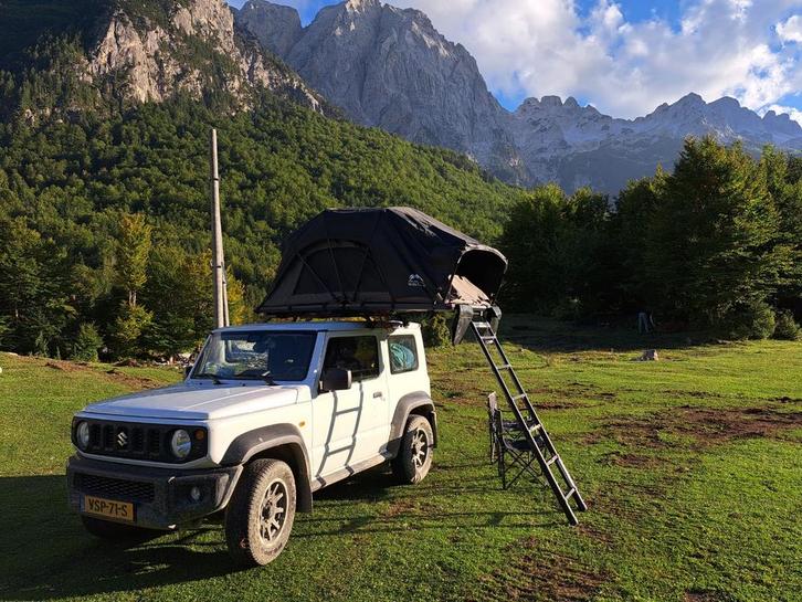 Suzuki Jimny met Daktent te Huur, Caravans en Kamperen, Verhuur