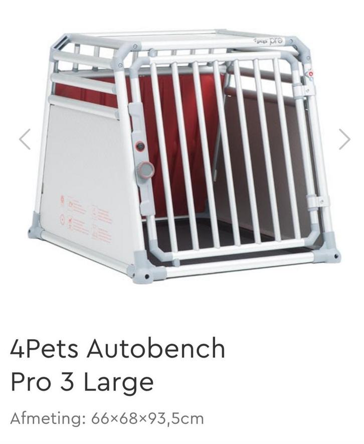 AUTOBENCH ZEER DEGELIJK!, Dieren en Toebehoren, Transportboxen, Zo goed als nieuw, Ophalen