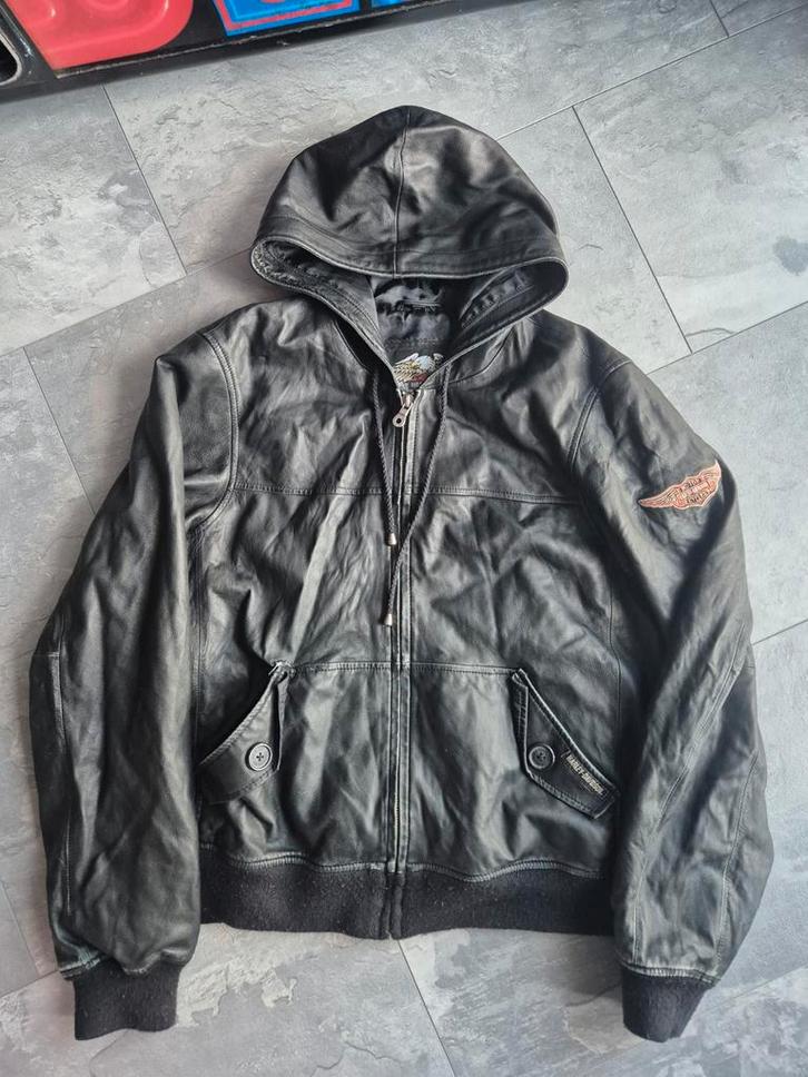 Harley Davidson Leren Dames Jas - Maat XL, Motoren, Kleding | Motorhelmen, Dames, Overige typen, XL, Overige merken, Tweedehands