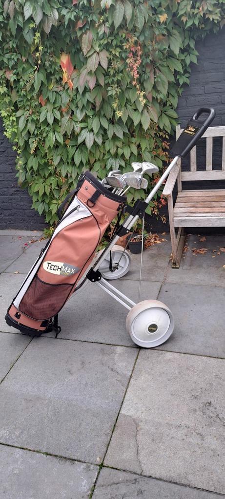 Complete dames beginners golfset met trolley en extra's., Sport en Fitness, Golf, Gebruikt, Set, Ophalen