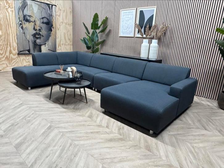 ZGAN INhouse Hoekbank - Antraciet - 364cm, Huis en Inrichting, Banken | Bankstellen, Zo goed als nieuw, Hoekbank, Vierpersoons of meer