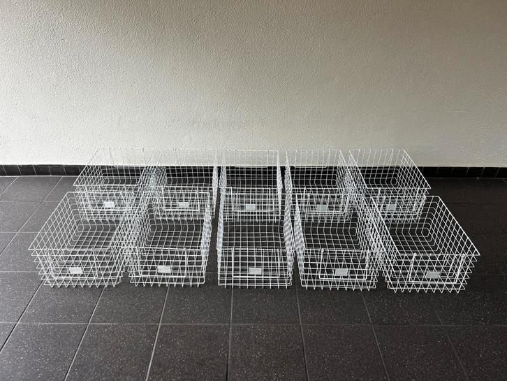 10 Sissy-Boy draadmanden XL, Huis en Inrichting, Woonaccessoires | Schalen en Manden, Zo goed als nieuw, Mand, Rechthoekig, Overige materialen
