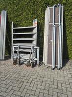 Mooi aluminium rolsteiger klussteiger 8.20 werkhoogte, Doe-het-zelf en Verbouw, Steigers, Ophalen, Gebruikt, Rolsteiger of Kamersteiger