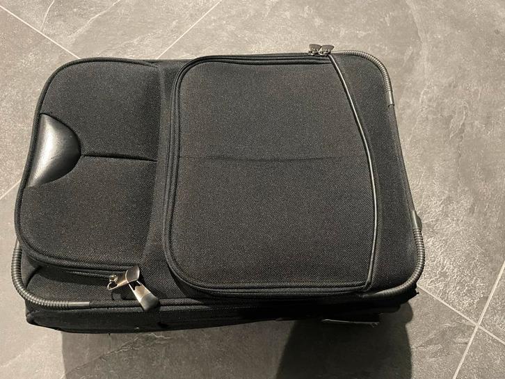 Zwarte Trolley - Gebruikt, Computers en Software, Laptoptassen, Gebruikt, Trolleytas, Ophalen of Verzenden