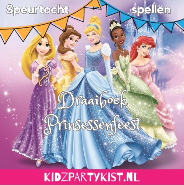 Prinsessen kinderfeestje draaiboek met speurtocht en spellen, Kinderen en Baby's, Overige Kinderen en Baby's, Nieuw, Ophalen