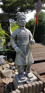 ‼️Terracotta krijger 126 cm 135 kg leger Tempelkrijger‼️, Tuin en Terras, Tuinbeelden, Ophalen of Verzenden, Nieuw, Beton, Mensenbeeld