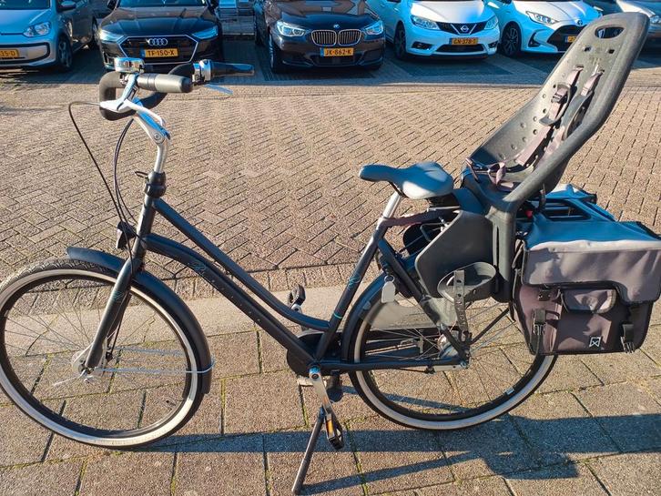 Cortina Roots Utility Fiets met kinderzitje, Fietsen en Brommers, Fietsen | Dames | Damesfietsen, Gebruikt, Overige merken, Versnellingen
