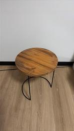 Bijzettafeltje mango, Minder dan 55 cm, Rond, Zo goed als nieuw, Ophalen