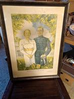 Koningin Juliana & Prins Bernhard Prent 1937, Ophalen of Verzenden