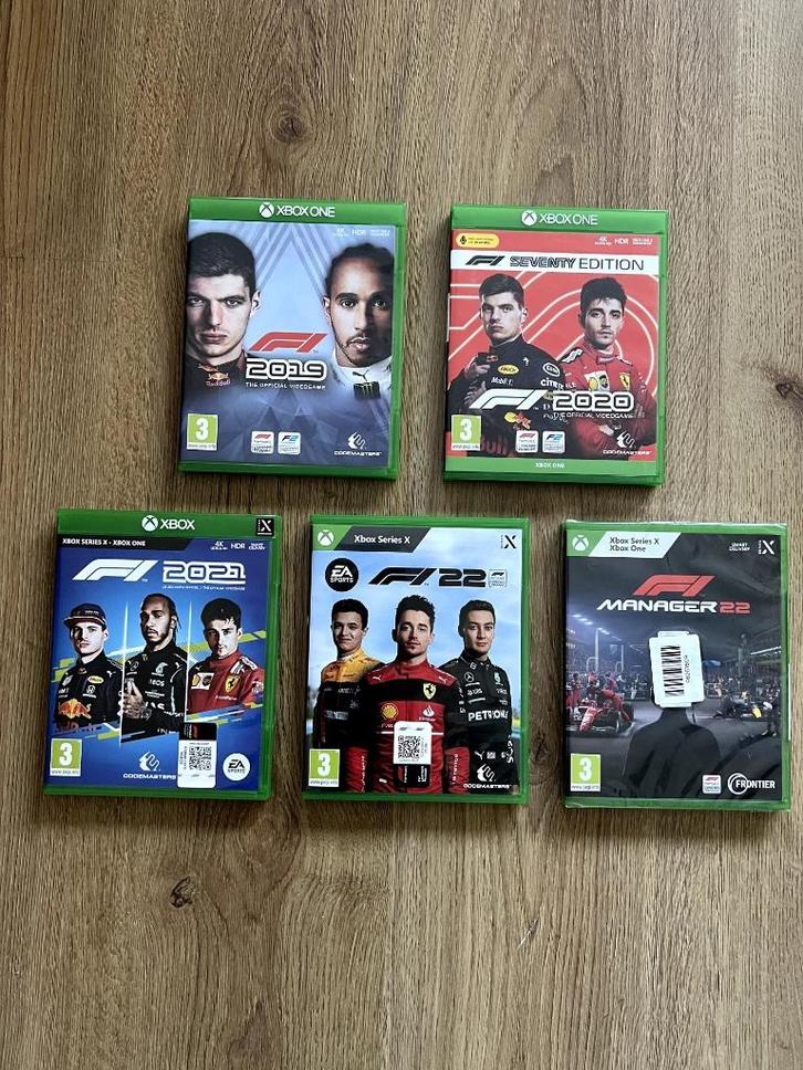 F1 Max Verstappen Collectie / F1 Games Xbox, Spelcomputers en Games, Games | Xbox Series X en S, Zo goed als nieuw, Ophalen