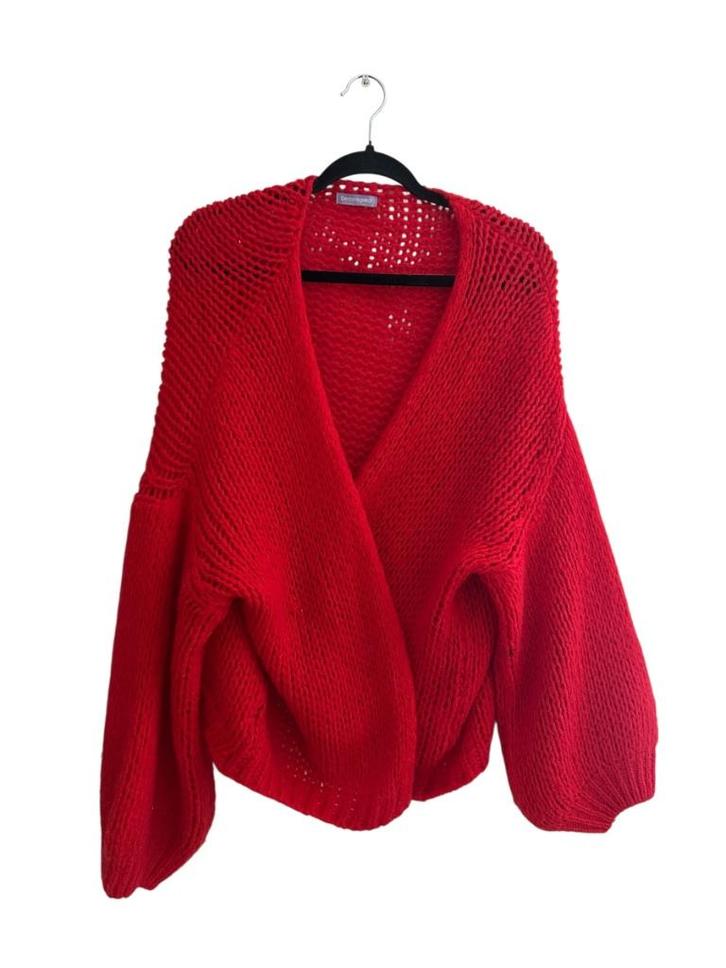Beauregard vest One Size, Kleding | Dames, Truien en Vesten, Zo goed als nieuw, Maat 46/48 (XL) of groter, Rood, Ophalen of Verzenden