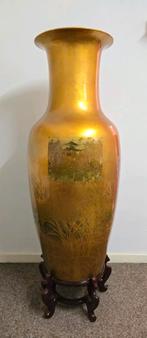 Grote gouden Chinese vaas, Chinees porselein, vazen, Antiek en Kunst, Antiek | Vazen, Ophalen