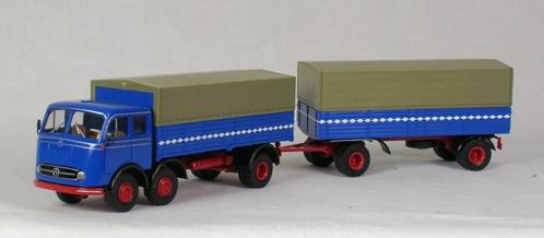 Brekina: Mercedes Benz LP333 - combi., Hobby en Vrije tijd, Modelauto's | 1:87, Zo goed als nieuw, Bus of Vrachtwagen, Brekina
