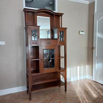 Antieke kast, Art Deco, buffetkast, vitrine beschikbaar voor biedingen