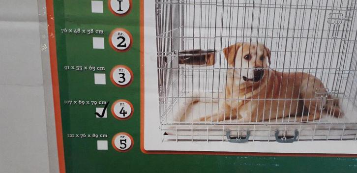 Actie! Zinken honden Bench 107x69x79 cm, Dieren en Toebehoren, Hondenbenches, Nieuw, Ophalen