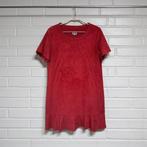 Adolfo Dominguez Jurk Maat 38 Rood Velvet Ruches, Maat 38/40 (M), Ad, Verzenden, Zo goed als nieuw