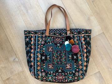 Nieuwe Star Mela (strand)tas met geborduurd canvas  beschikbaar voor biedingen