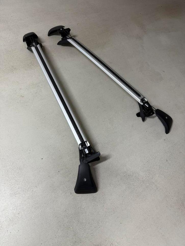 Originele Volvo V40 Dakdragers: compleet en met sloten, Auto diversen, Dakdragers, Gebruikt, Ophalen