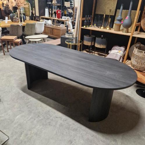 Ovale Eettafel Marysol 220 x 100cm, kleur Zwart van Nohr, Antiek en Kunst, Antiek | Meubels | Tafels, Ophalen