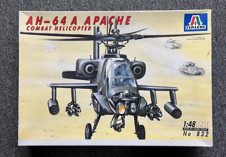 Apache AH-64A 1/48 Italeri, Hobby en Vrije tijd, Modelbouw | Vliegtuigen en Helikopters, Zo goed als nieuw, Helikopter, Groter dan 1:72