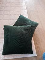 2x sierkussen diep donkergroen, Huis en Inrichting, Woonaccessoires | Kussens, Ophalen of Verzenden, Zo goed als nieuw, Groen